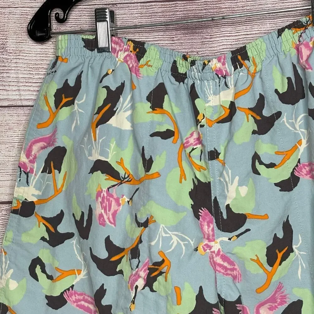 Patagonia Men's Swim Spoon Bill Bird Print Swim Trunks Large Shorts
